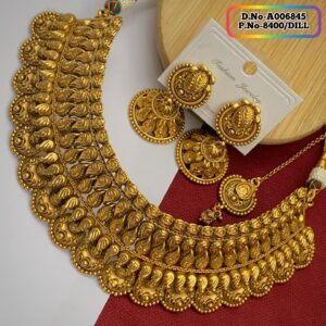 Joypuri Gold Plated Premium Quality Choker Set Code: A006845