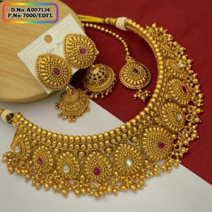 Joypuri Gold Plated Premium Quality Choker Set Code: A007134