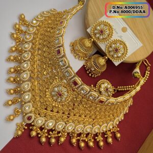 Joypuri Gold Plated Premium Quality Choker Set Code: A006955