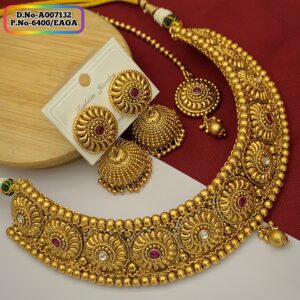 Joypuri Gold Plated Premium Quality Choker Set Code: A007132