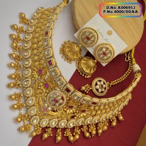 Joypuri Gold Plated Premium Quality Choker Set Code: A006953