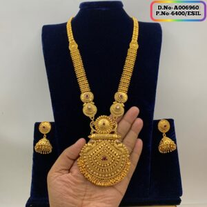 Joypuri Gold Plated Premium Quality Long Sita Set Code: A006960