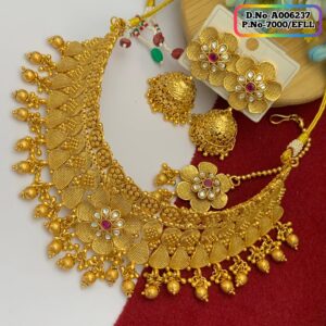 Joypuri Gold Plated Premium Quality Choker Set Code: A006237